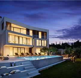 6 Bedroom Villa with Heated Infinity Pool and Sea Views in Orašac, Dubrovnik Riviera, sleeps 10-12